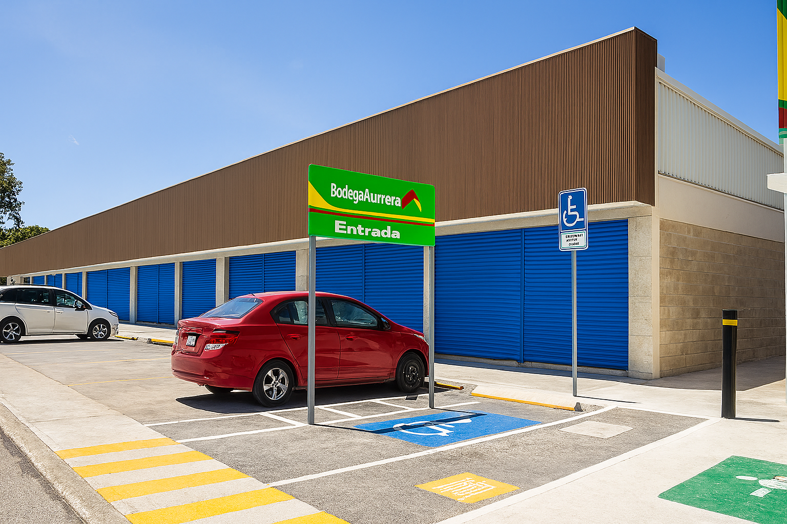 Acceso Bodega Aurrera Express y Zona Reservada